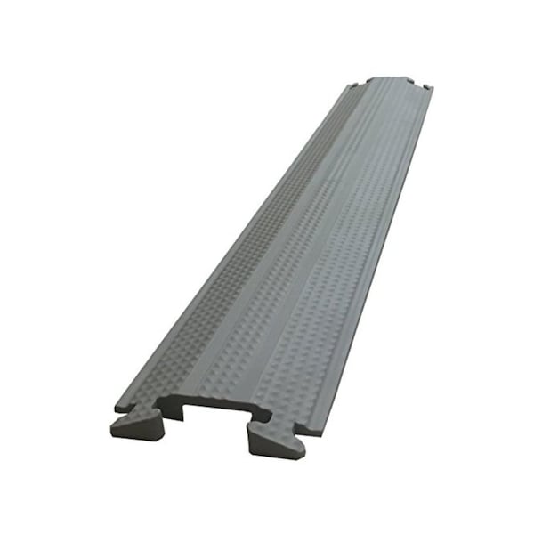 Kable Kontrol Cable Protector, 1 in H, 5 ft L, 5-1/4 in W, 1 Channel, Rubber, Gray FCC999-60-GRAY - main